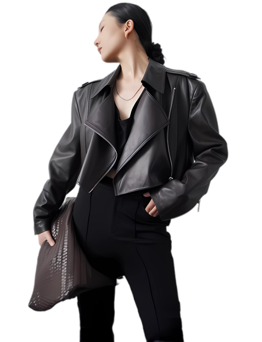 Motorcycle-style Leather Jacket