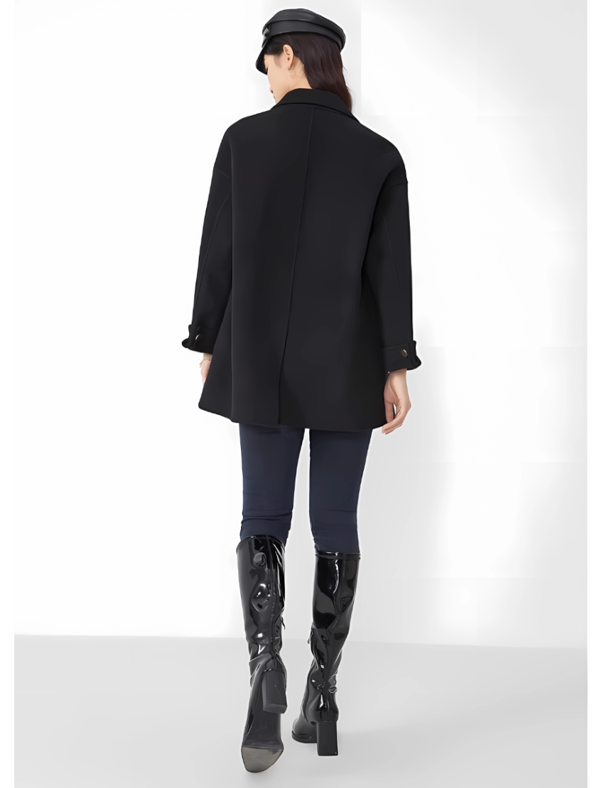 JUZUI Suit Collar Shape Coat