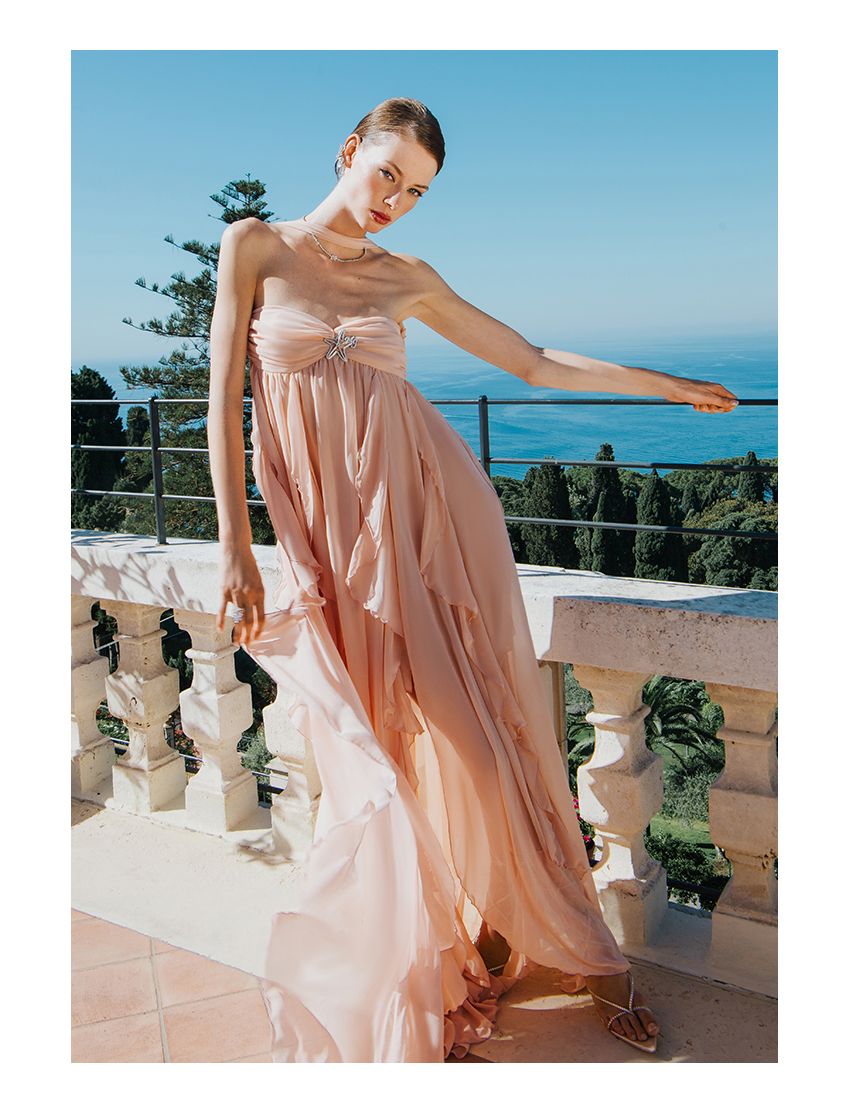 Strapless Backless Dress