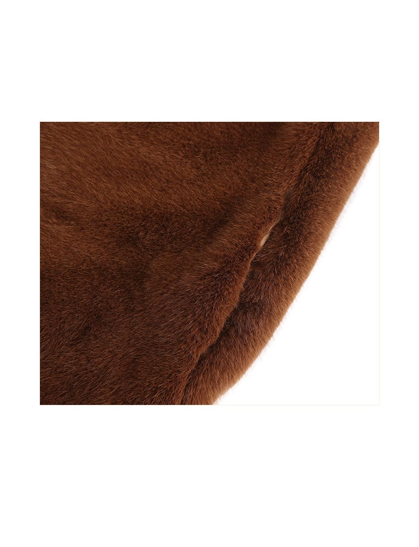 Vintage atmosphere teddy bear and fur long coat